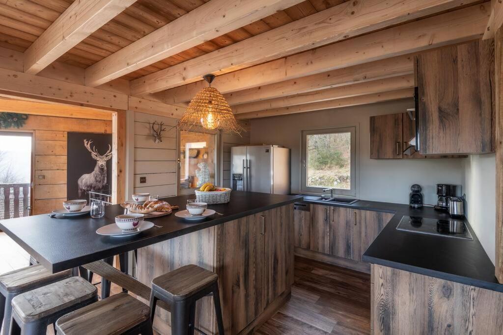 Luxueux Chalet Avec Vue Sur Les Pistes Et Le Hohneck Le Tholy Exterior photo